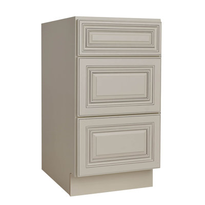 3 Drawers Antique White Bathroom Vanity Base Cabinet