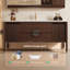 Ensemble de meuble-lavabo en bois massif 47,64 po avec miroir-1944279446