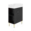 Meuble-lavabo simple 21,6 po avec tablette de rangement à gauche-998909848