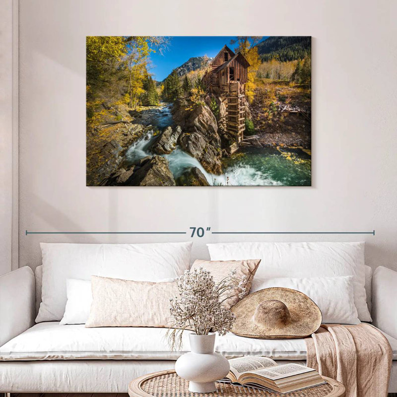 Alvord Old Crystal Mill, 30" H x 45" W