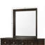 Miroir carré polyvalent avec verre biseauté et attrait transitionnel pour la décoration intérieure-1053369210