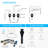 Matte Black Bathroom Faucet - 2 Handles, 8-Inch Waterfall Spout With Pop Up Drain Assembly And Supply Hose Sink 2 8" Tap-121617386
