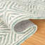 Tapis vert / bleu en laine touffeté à la main Antim-1468828822