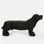 Banc d'extérieur MGO DOG Bench, noir mat + noir, aucun assemblage requis