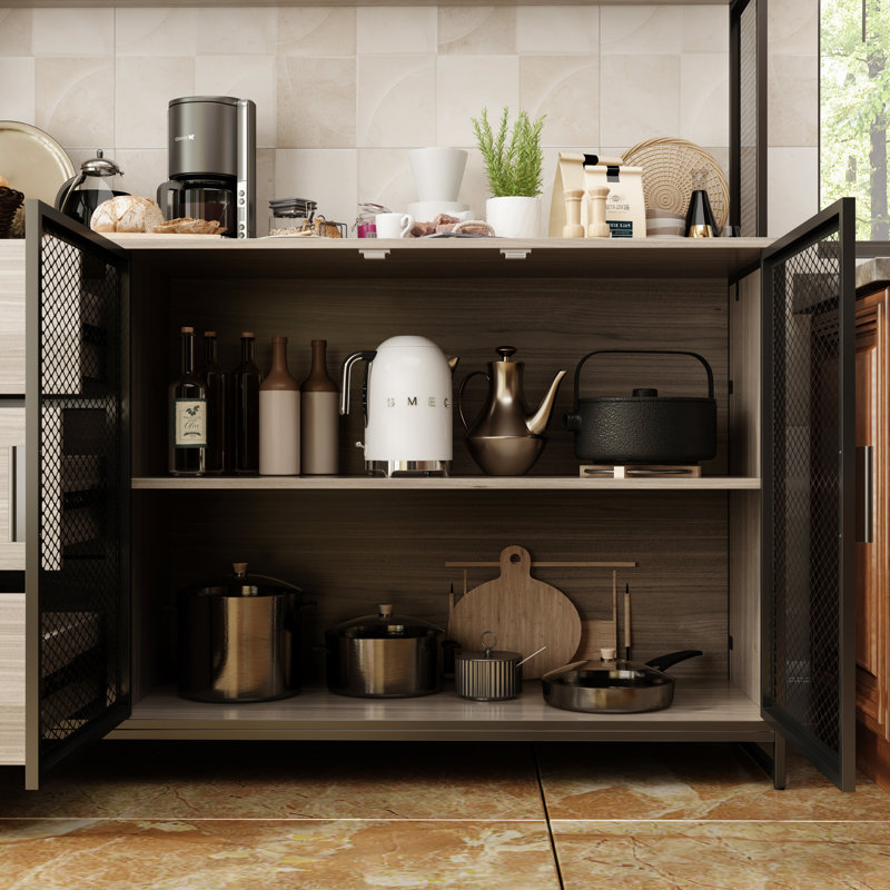 Lackowski 68.5'' Kitchen Pantry, Walnut
