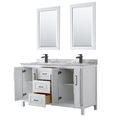 Daria Double Bathroom Vanity Set with Mirror
