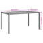Table de jardin vidaXL en poly rotin noir 74,80 x 35,43 x 29,53 po-2020902323-2020902327