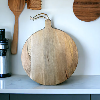 Mango Wood Round Board, 60Cm
