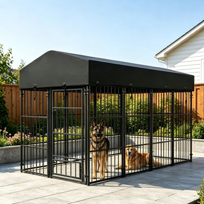 Outdoor Covered Dog Kennel Pet Pen
