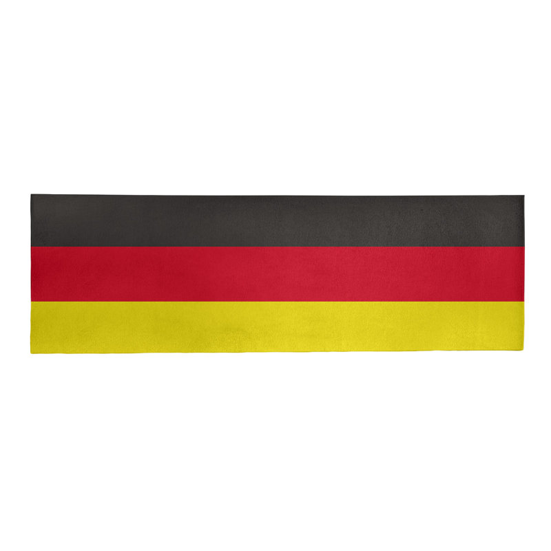 Tapis rouge à rayures de hockey national, Tapis de couloir 2 pi 6 po x 8 pi