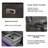 3 - Piece Vegan Leather Reclining Sectional With Foldable Charging Station & Led Lights-640401291