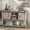 Console de style campagne avec portes de grange coulissantes H 31,9 po Ordonez
