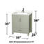 Sheffield 30" Freestanding Single Bathroom Vanity with Quartz Top with 24" Mirror-399963468-399963469-399920205