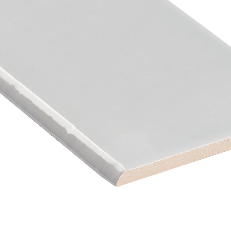 Carrelage mural en porcelaine polie 3,93 po x 11,81 po Remington, Gris clair