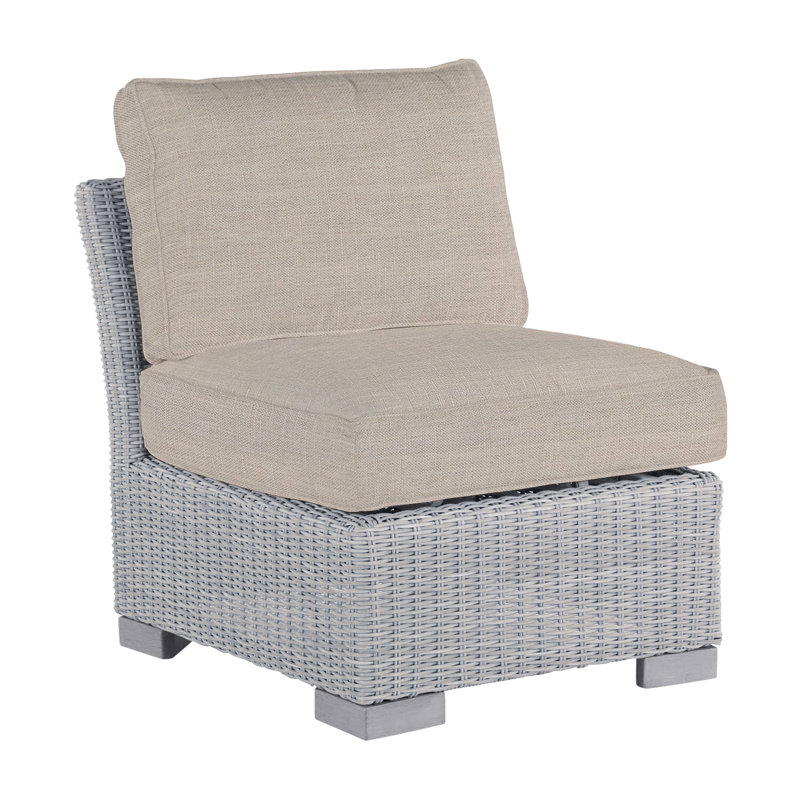 Club Patio Lounge Chair with Cushions, Oyster, Dove Sunbrella® Linen, Welt