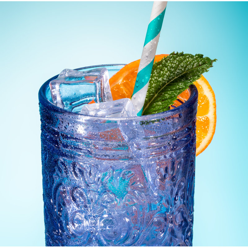 Verre à whisky 14 oz Jax, Bleu, 4