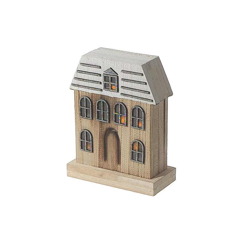 Maison en bois à DEL