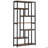 78.7" Extra Tall Industrial Etagere Bookcase With Shelves Organizer For Living Room, Bedroom-1606760694