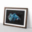 Blue Siamese Fighting Fish 1 Piece Single Picture Frame Painting on MDF-56854818-56854813