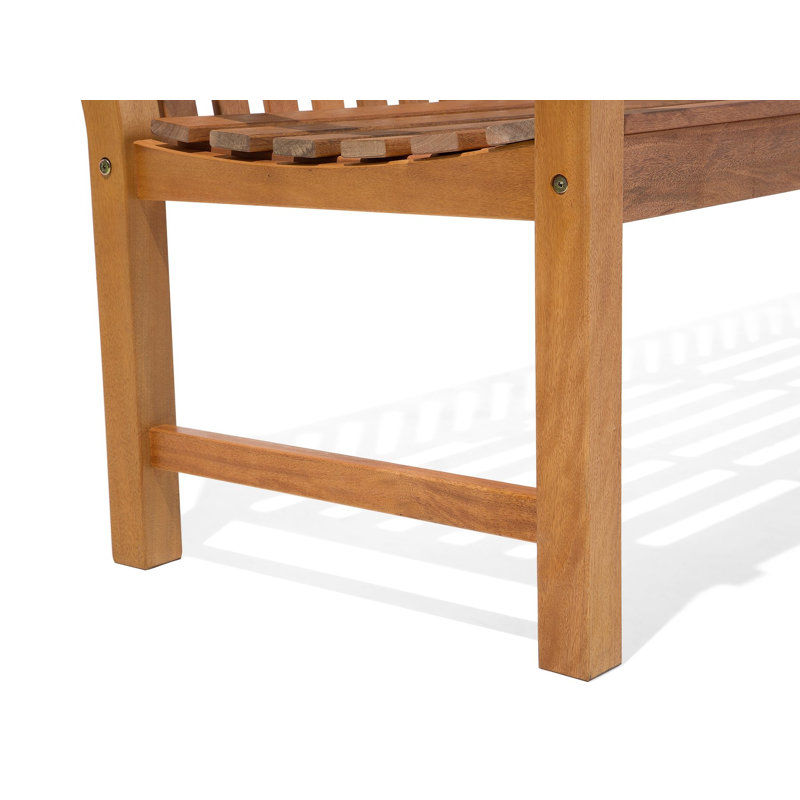 Stuttgart Solid Wood Outdoor Bench, Taupe