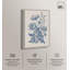 Décoration murale florale saphir sur toile par Art Remedy, cadre argenté, 16 x 24-1282961592-1282961574