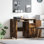 Computer Desk Engineered Wood Compact Drawers