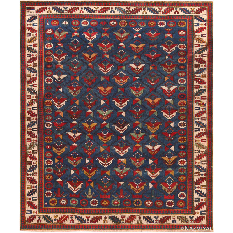 Tapis bleu Shirvan