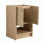 Meuble-lavabo autoportant élégant avec portes à fermeture en douceur et rangement spacieux