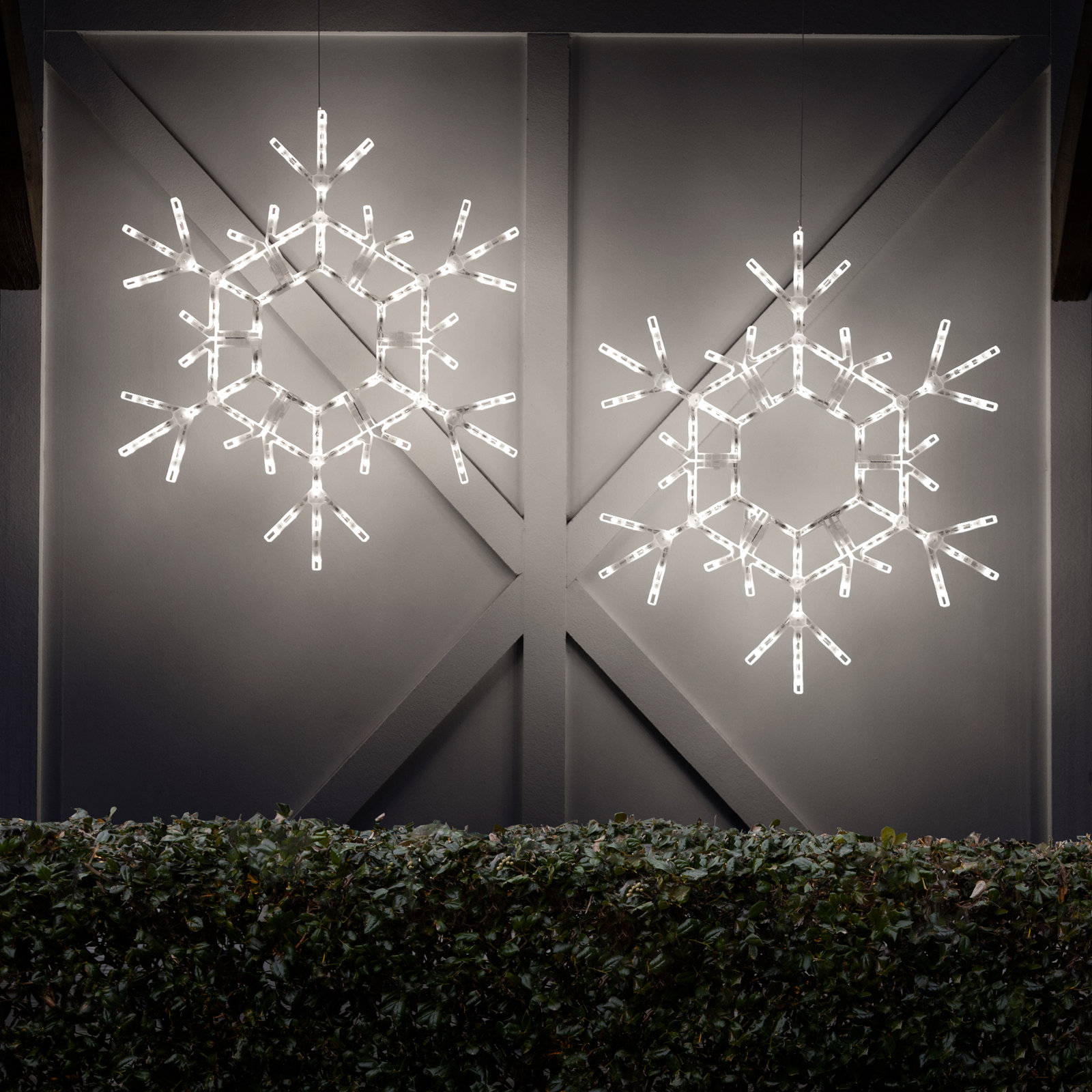 LED Folding Snowflake Lighted Display, 36" H, Cool White