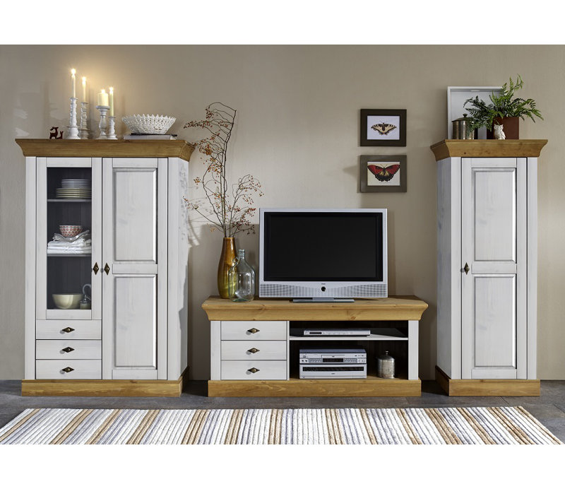 Hojanovice 65.3cm Sideboard, White/Leach-coloured