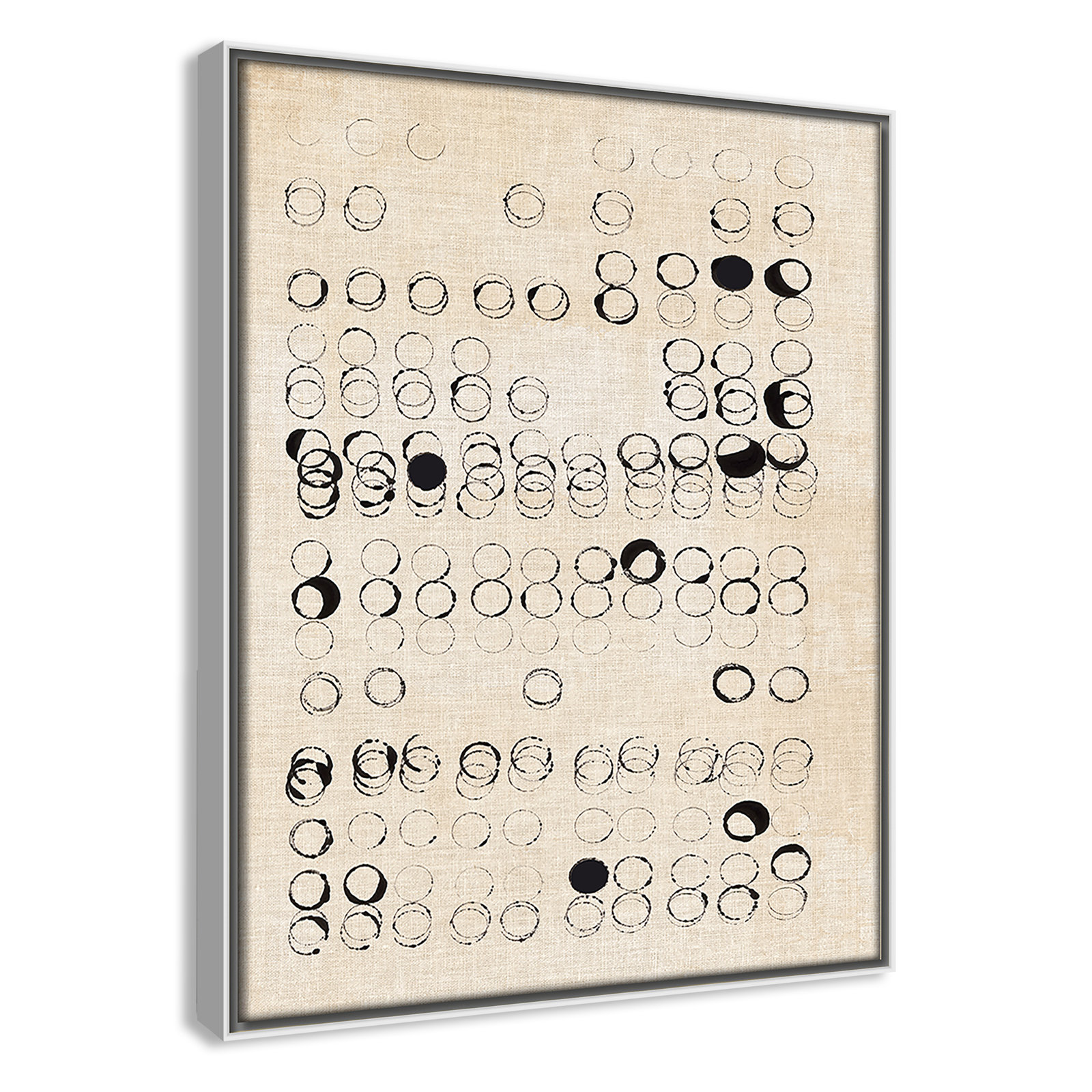 Dots and Dots Print by , 15.5" H x 12.5" W, White