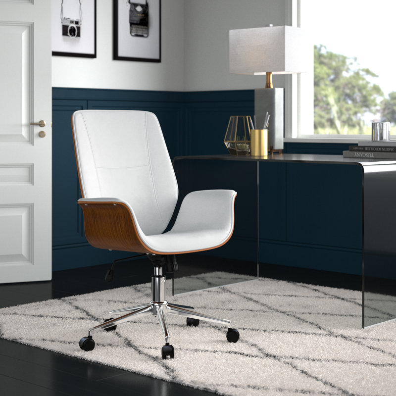 Chanette Swivel Task Chair, White