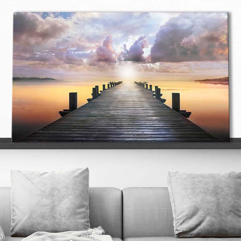 «Blue Way» par Mike Calascibetta - photographie, Toile tendue, H 36 po x l 60 po x P 1,5 po