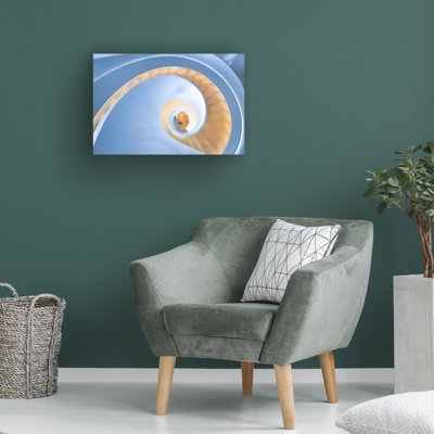 Bolog Peiyin Wang Spiral Stairs Canvas Art