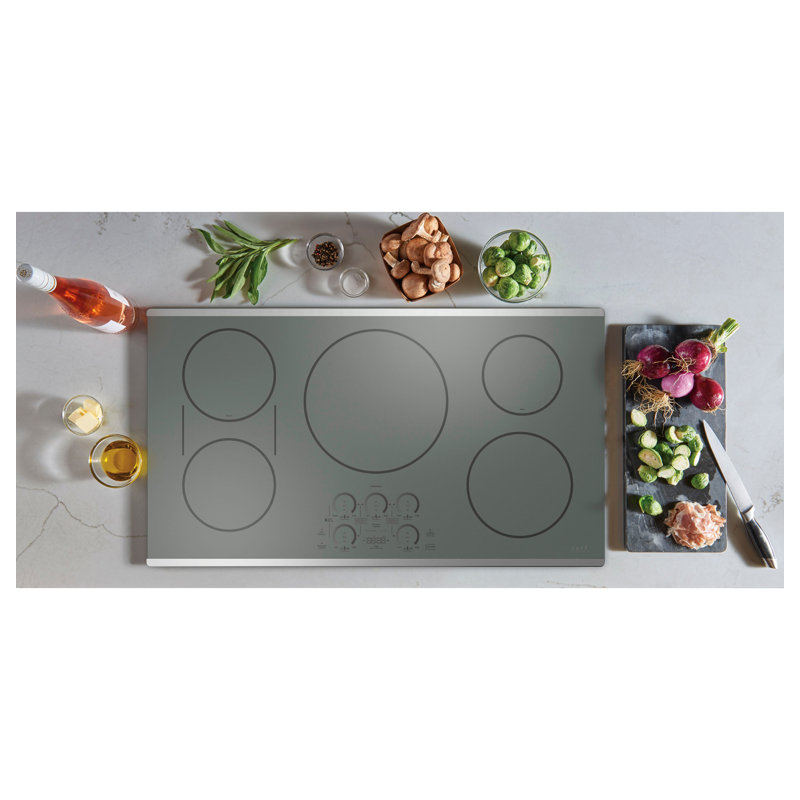 36" Electric Cooktop with 5 Elements, Stainless Steel