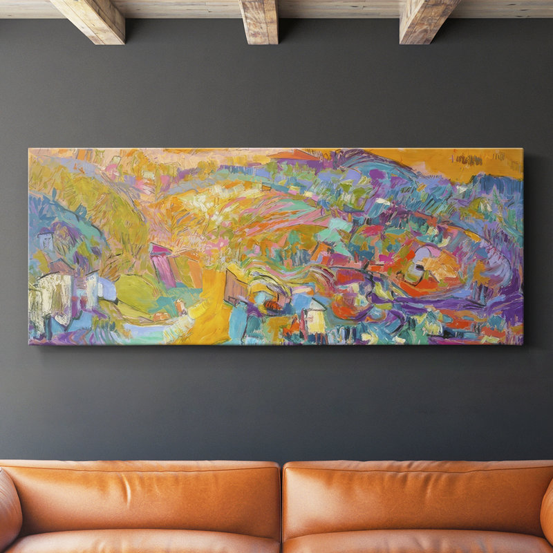 Escapade II- Gallery Wrapped Canvas -Ready to Hang, 20" H x 50" W