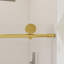 60 po X P 76 po H Porte de douche coulissante sans cadre au fini or brossé-119947172