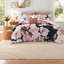 Ensemble de literie luxueux très grand californien, coton confortable, rosé multicolore pour la maison