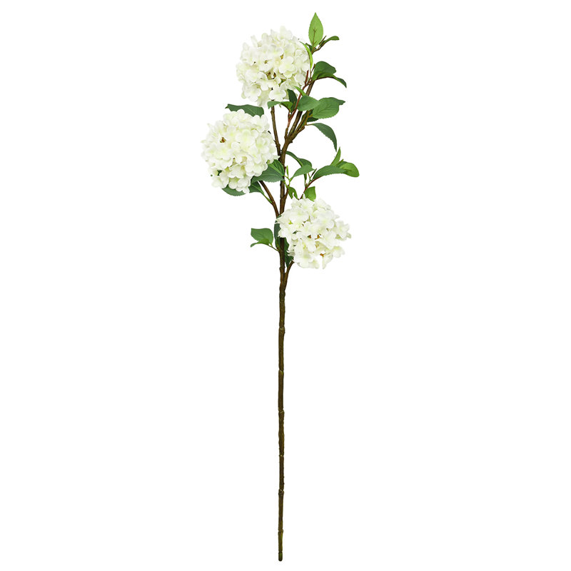 Tige d'hortensia de luxe, Crème / Blanc