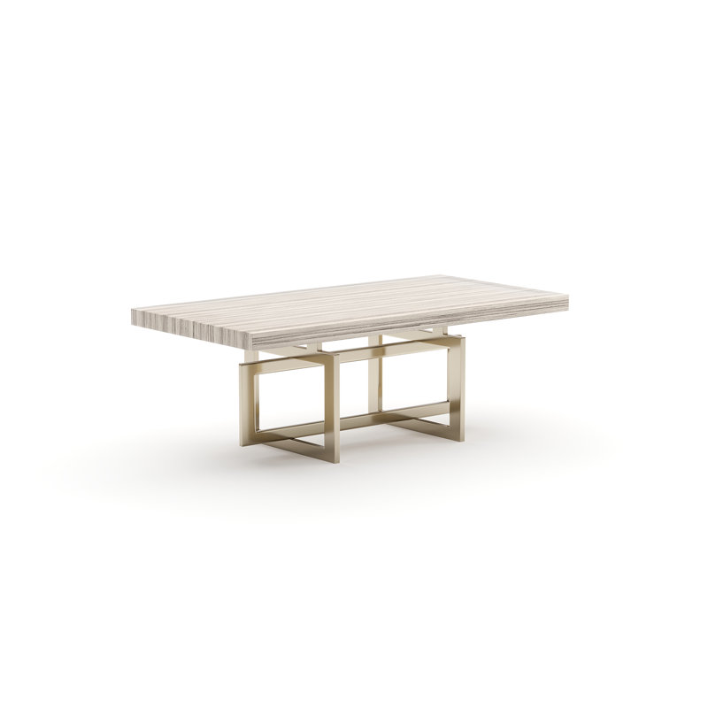 Wish You Were Here 60" Rec Cktl Tbl Dk, 17" H x 48" L x 24" W, Cream
