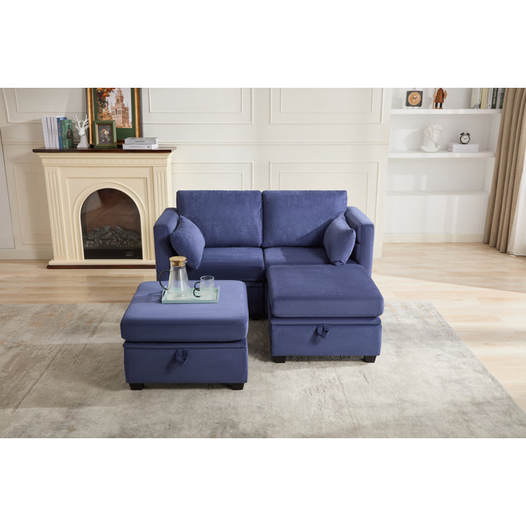 Causeuse modulaire avec repose-pieds double Calkins