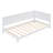 Twin Size Wood Daybed Sofa Bed, White, Sturdy & Comfortable, Multifunctional Kids or Guest Bedroom Furniture-118385464-118385463