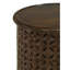 Table d'appoint ronde en bois de manguier brun foncé Fowey-926888673-879784366