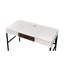 Bureau noir avec prise - Rangement pratique pour ordinateur, spacieux et