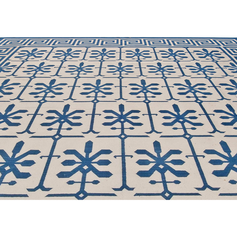 Modern One-of-a-Kind Rectangle 10' x 10'2" Flatweave Area Rug