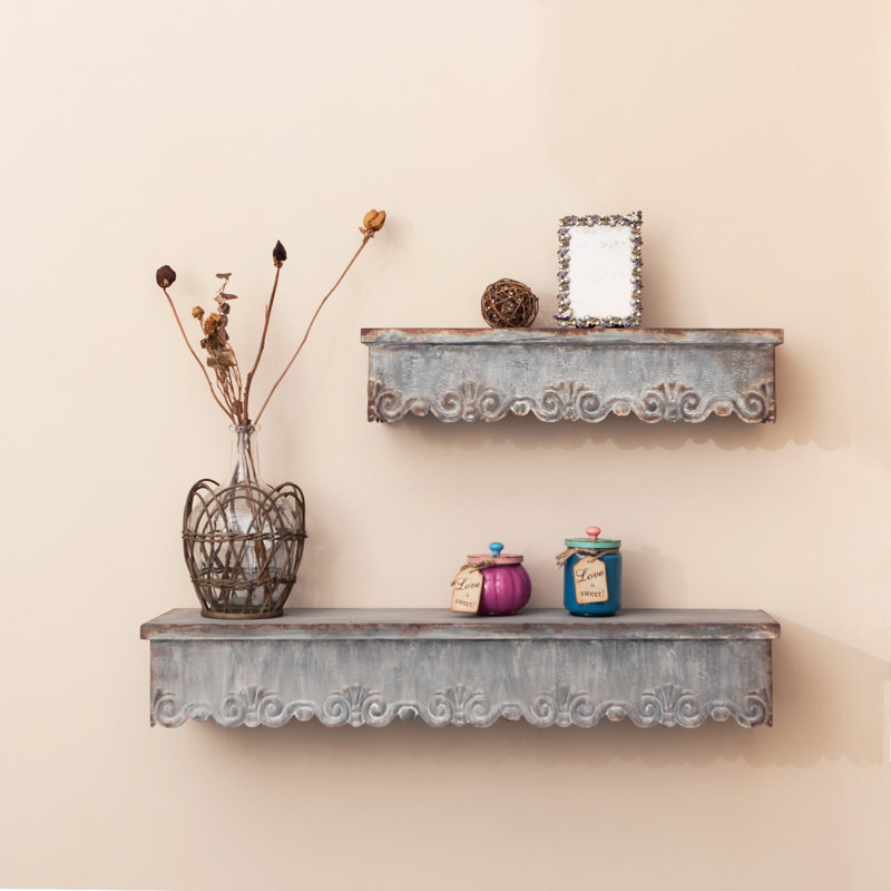 Vanderhoff 2 Piece Metal Floating Shelf