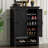 Shoe Cabinet With Doors, 7-Tier 28 Pair Shoe Cabinet Storage For Entryway, Hidden Narrow Shoe Cabinets With Adjustable Shelves, Slim Thin Shoe Rack Organizer For Hallway, Living Room-1458522443