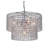 Trefann 5 - Light 14" Chrome Unique Tiered Chandelier