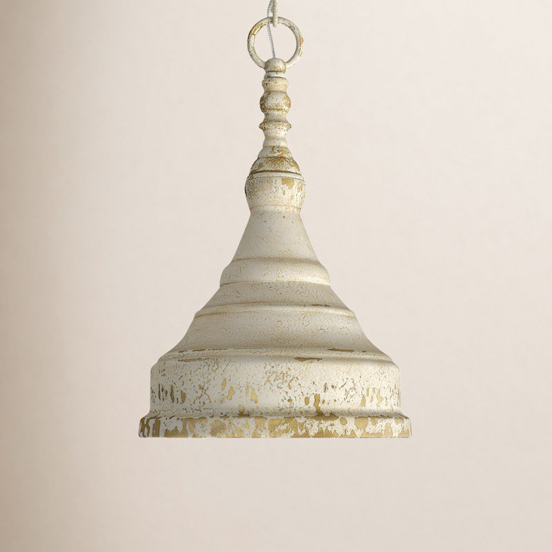 Claudette 1 - Light Shaded Pendant, Antique Ivory