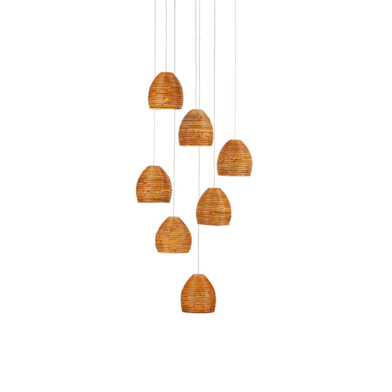 Luminaire suspendu rond 7 lumières Beehive